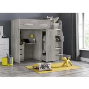 Image of Julian Bowen Pegasus Highsleeper Grey Oak Effect