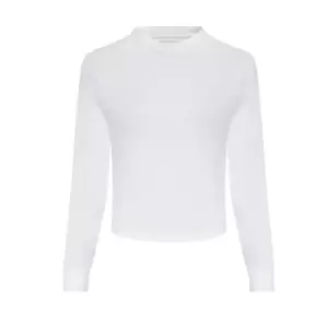 Image of Awdis Womens/Ladies Cross Back Cool Long-Sleeved T-Shirt (S) (Arctic White)