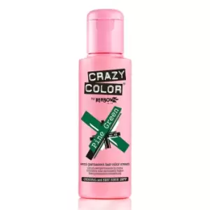 Image of Crazy Color Semi Permanent Hair Colour Cream - Pine Green 100ml