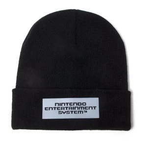 Image of Nintendo - Nes Logo Unisex One Size Beanie - Black