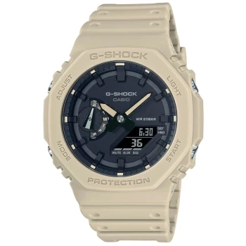 Image of Mens G-Shock GA-2100-5AER Octagon Series Beige Wristwatch Colour - Black