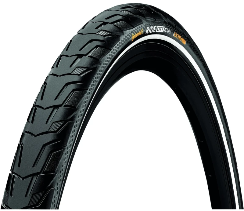 Image of Continental Ride City Reflex Tyre Wire Bead 700X32C BLACK/BLACK REFLEX