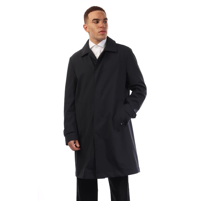 Image of Boss Mens P Cam Overcoat Dark Blue male 34 (44)