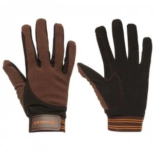 Image of Ariat Tek Grip Gloves Ladies - Bark