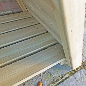 Image of Shire Pressure-Treated Large Triangular Tongue & Groove Log Store