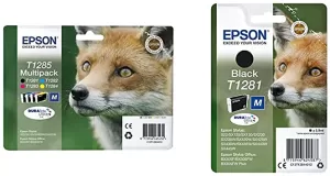 Image of Epson Fox T128 Black And Colour Ink Cartridge