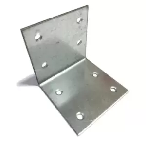 Image of Moderix Angle Corner Bracket Metal Wide Zinc Plated Repair Brace Strong - Size 6
