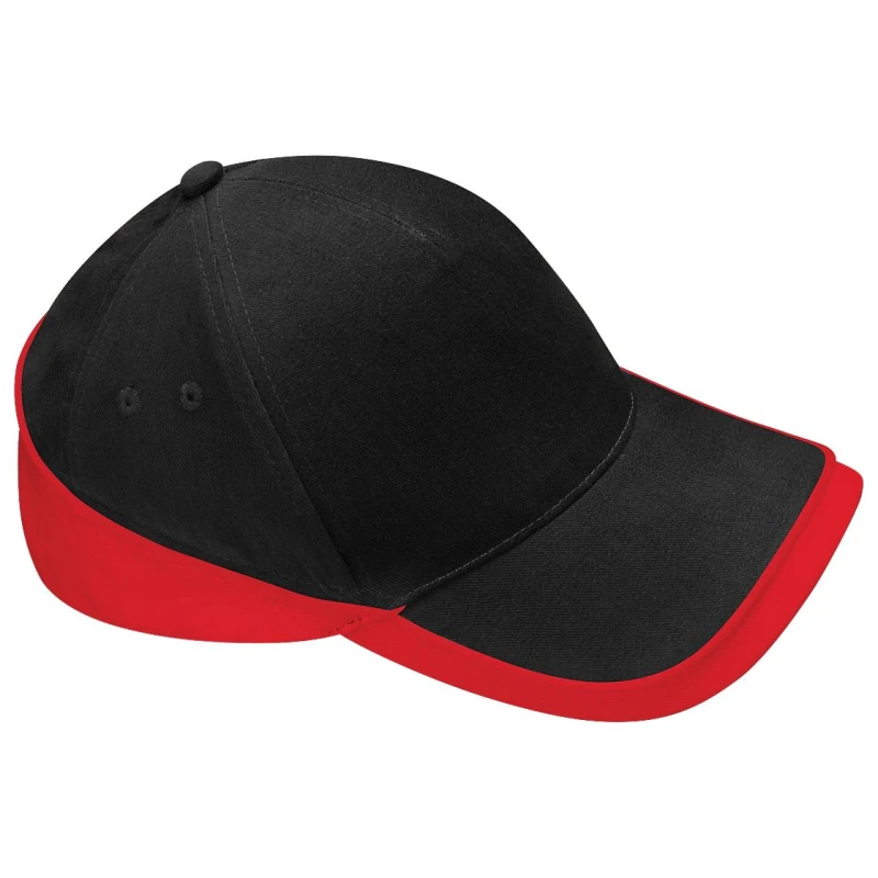 Image of Beechfield Beechfield Men Teamwear Competition Cap Baseball Headwear in Black One Size Male 5055747772920