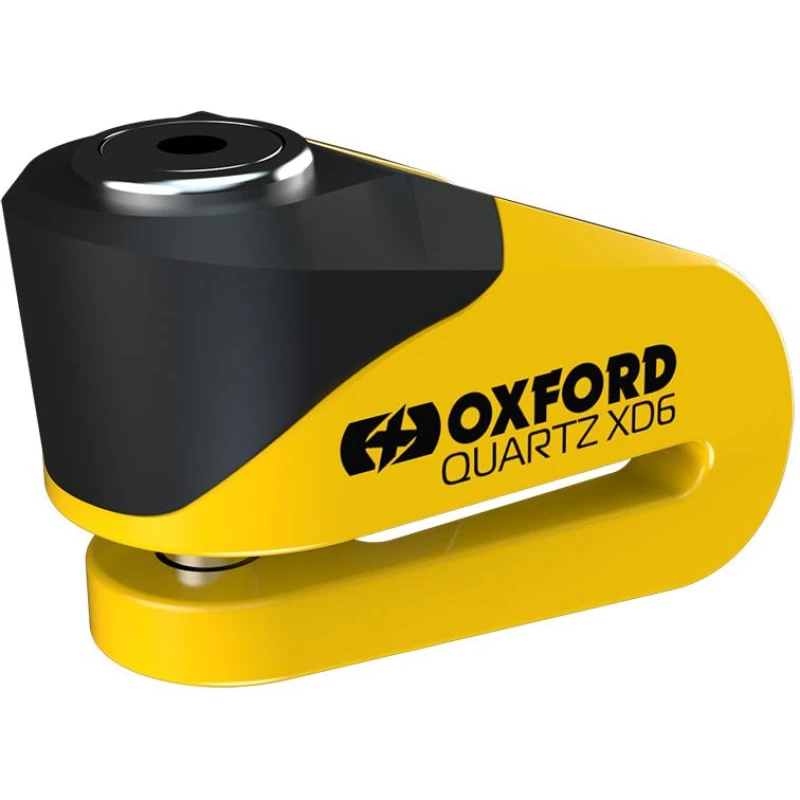 Image of Oxford Quartz XD6 High Security Disc Lock (6mm pin) Black Yellow