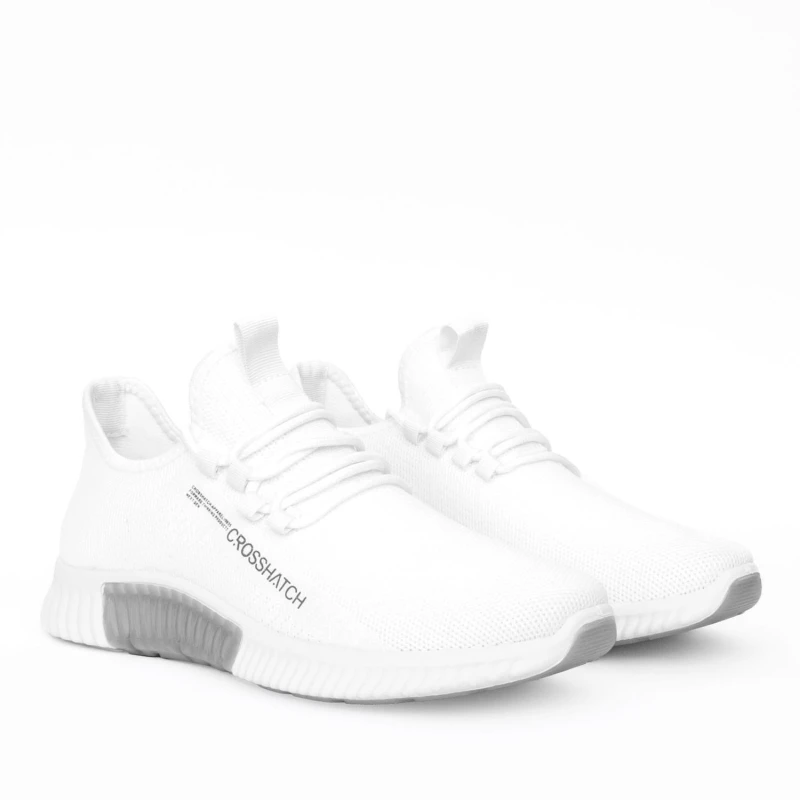 Image of Crosshatch Crosshatch Men Nimbus Trainers in White Size: 9 White 9 Male 5059294181303