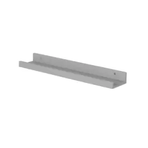 Image of Dura 58cm wide floating book shelf - light grey