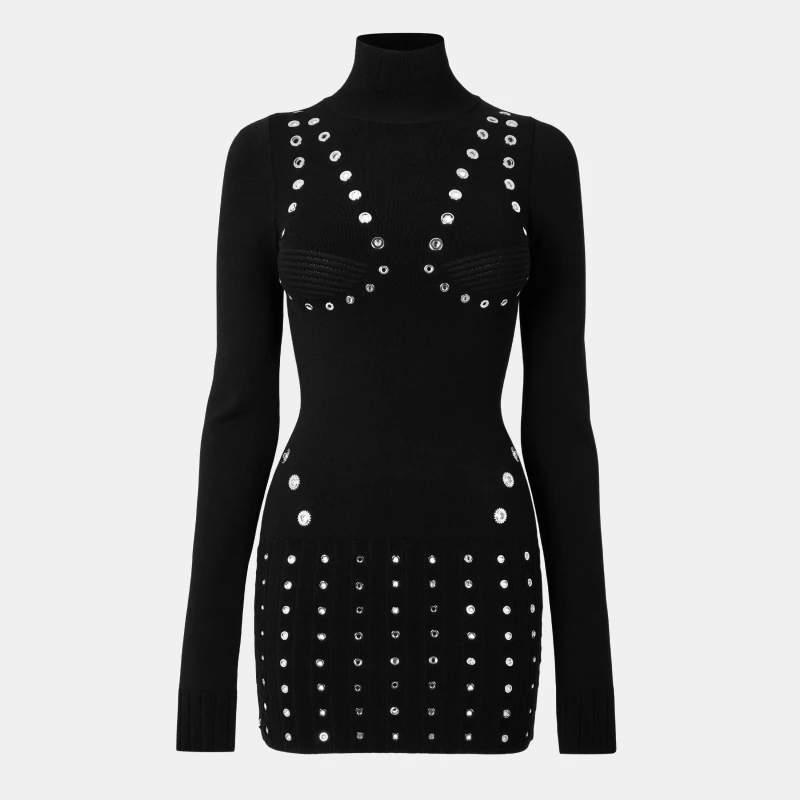 Image of OFF White Womens Long Maxi Dress Maxi Dresses 4 (3XS) Black 65235703230