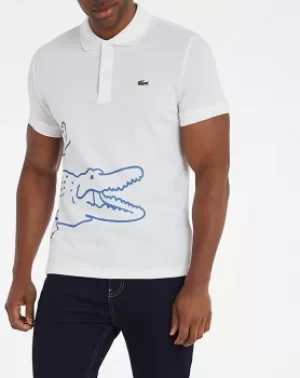 Image of Lacoste Short Sleeve Big Croc Polo
