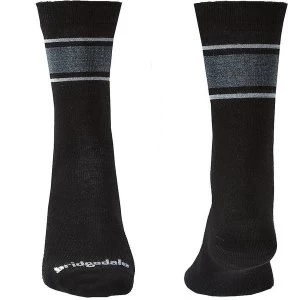 Image of Bridgedale EVERYDAY Sock / Liner Merino Performance Mens - Medium Black / Lt Grey