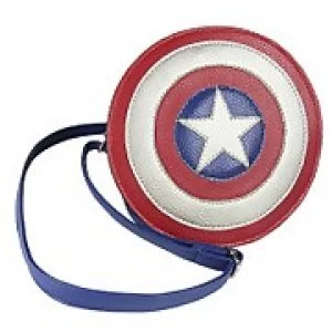 Image of Marvel Avengers Captain America Shield Faux Leather Shoulder Bag