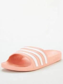 Image of Adidas Adilette Aqua - Pink/White