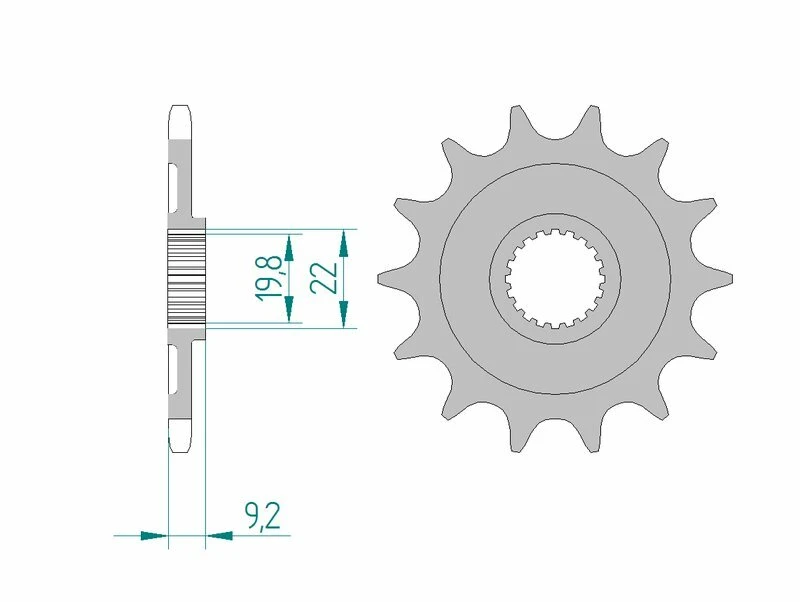 Image of AFAM Steel Standard Front Sprocket 24305 - 520
