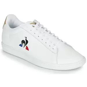 Image of Le Coq Sportif COURTSET mens Shoes Trainers in White,5.5,6.5,7.5,8,9,9.5,10.5,11