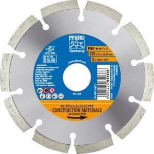 Image of Diamond cut-off wheel DS 125 x 2.2 x22.23 PSF PFERD 68012221 Diameter 125mm