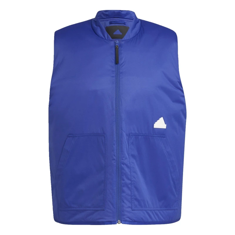 Image of adidas Puffer Vest Mens - Blue Blue XS
