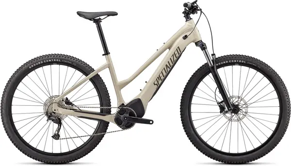 Image of Specialized 2022 Turbo Tero 3.0 Step-Through Electric Mountain Bike S White Mountains / Gunmetal