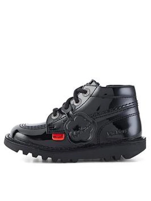 Image of Kickers Black hi zip Toddler boots Black UK 6 (EU 23)