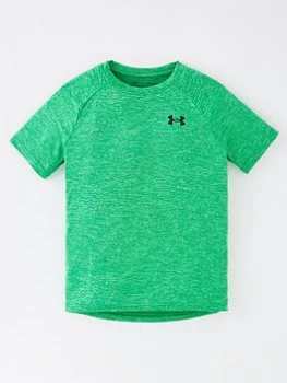 Image of Boys, Under Armour Tech 2.0 T-Shirt - Green/Black, Size S=7-8 Years