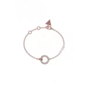 Image of Circle Lights Pave Circle Rose Gold Bracelet UBB03162RGL