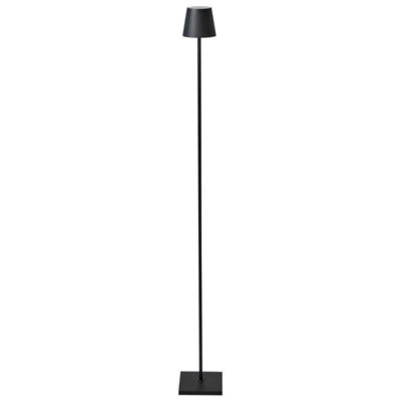 Image of Beliani Wireless LED Floor Lamp Gavarresa Black