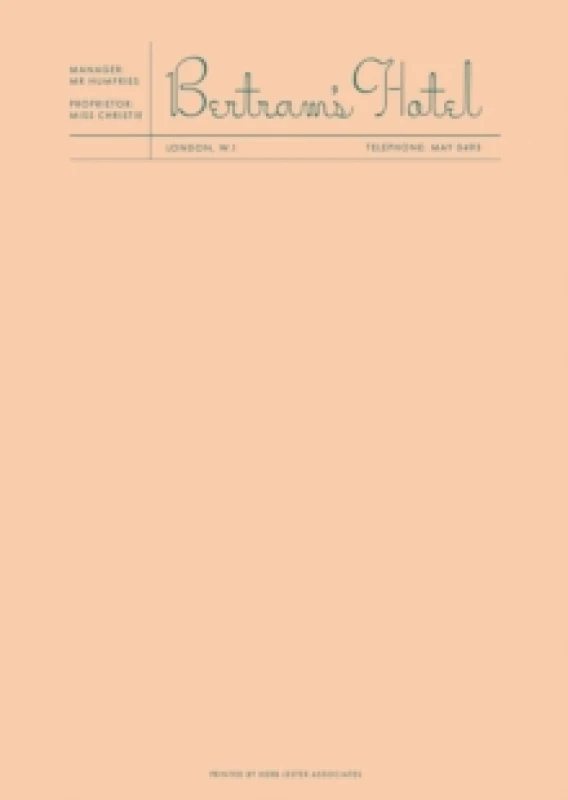 Image of Fictional Hotel Notepads: Bertram's Hotel Notebook / blank book