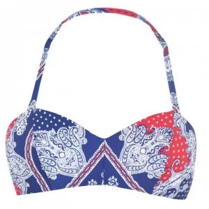 Image of Seafolly Bandanna Bandeau Bikini Top - Chilli