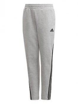 Image of Adidas Boys 3 Stripe Tapered Pants
