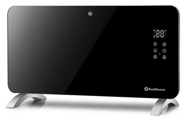 Image of 1500W Rediffusion Smart GlssPanel Heater Black
