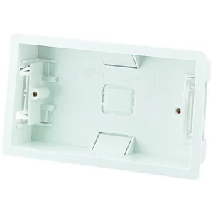 Image of Wickes 2 Gang Dry Lining Box - White