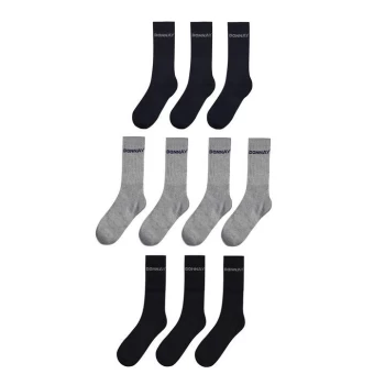 Image of Donnay 10 Pack Crew Socks Junior - Dark Asst