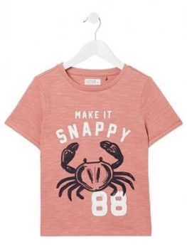 Image of Fat Face Make It Snappy Graphic Tee - Pink, Size Age: 5-6 Years, Women