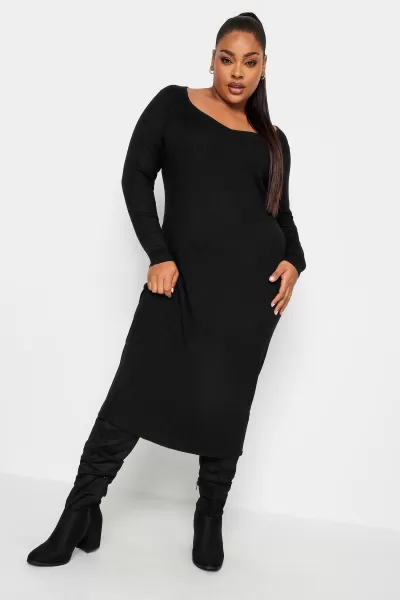 Image of Sweetheart Neck Jumper Dress