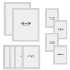 Image of Assorted Photo Frames - Set of 10 White M&amp;W
