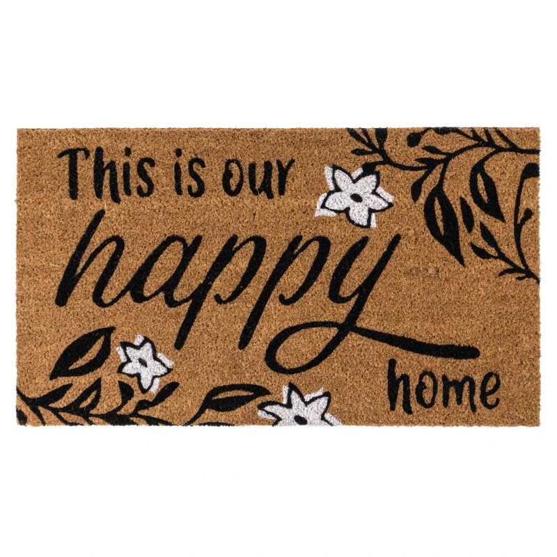 Image of JVL Latex Coir - Our Happy Home 40x70cm Multi unisex 40x70cm