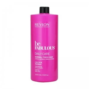 Image of Revlon Be Fabulous Daily Cream Shampoo 1000ml
