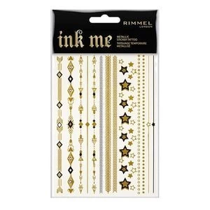 Image of Rimmel Ink Me Up Tattoos Gold and Black Multi