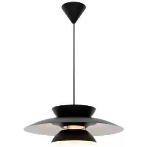 Image of Nordlux Carmen Dome Pendant Ceiling Light Black E27