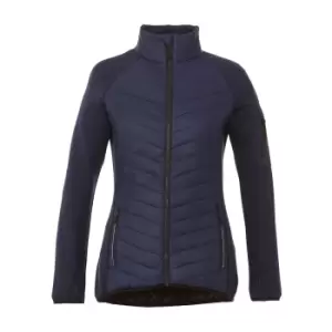 Image of Elevate Womens/Ladies Banff Hybrid Insulated Jacket (XL) (Navy)