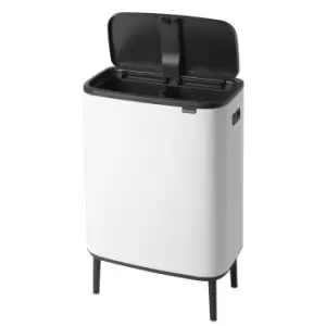Image of Brabantia Bo Touch Bin Hi 2x30 Litre White