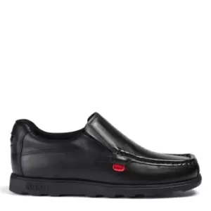 Image of Kickers Fragma Slip On Junior Boys Shoes - Black