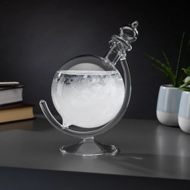 Image of Ingenious Glass Storm Globe Desk Accessory