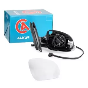 Image of ALKAR Wing mirror VW 6128128 1K0857522,1K0857538GRU,1K0949102 Outside mirror,Side mirror,Door mirror,Side view mirror,Offside wing mirror 1K0949522