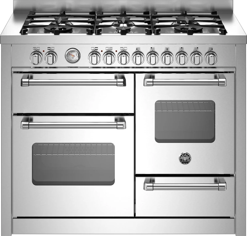 Image of Bertazzoni MAS116L3EXC 110cm Master Series XG Dual Fuel Range Cooker - STAINLESS STEEL MAS116L3EXC