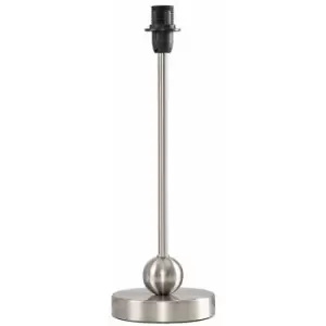 Image of Minisun - Theydon 40cm Table Lamp Base In Brushed Chrome