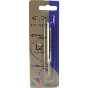 Image of Parker Quink Ballpoint Pen Refill Fine Blue Blister Pack of 12 19503